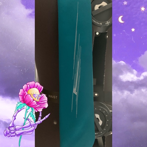 💀Vintage Teal Tie - Picture 2 of 3